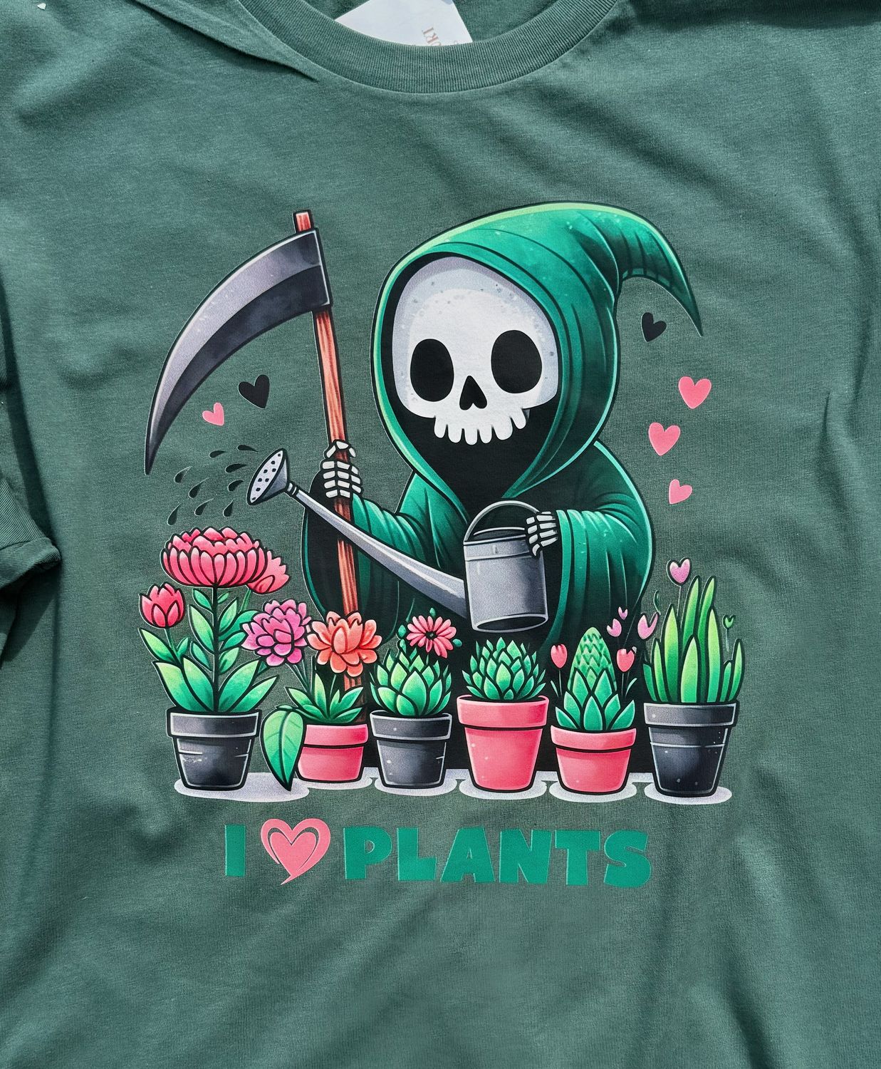 I <3 Plants Design T-Shirt (Bella and Canvas)