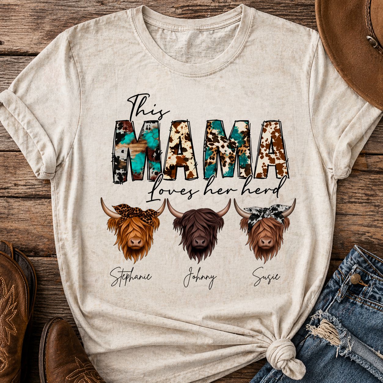 This Mama Loves Her Herd T-Shirt