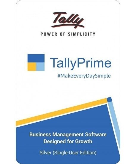 Tally Prime GST Ready Software Latest Version - Single User Silver Edition