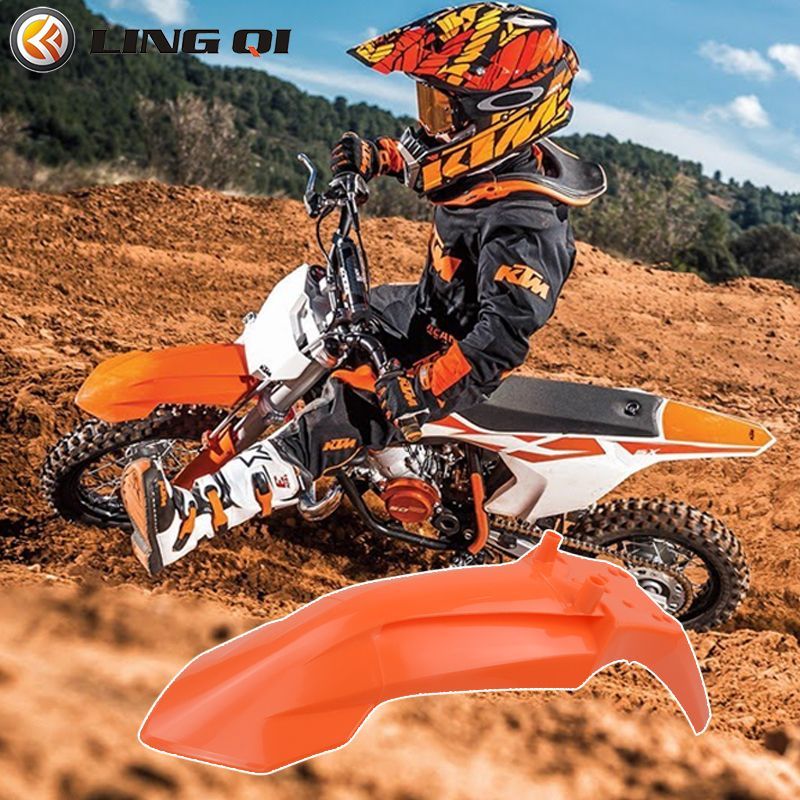LINGQI Front Fender Plastic Kit Mudguard Mud Guard For KTM50 Off Road 50cc 70cc 110cc Mini Dirt Pit Bike Motorcycle Accessories