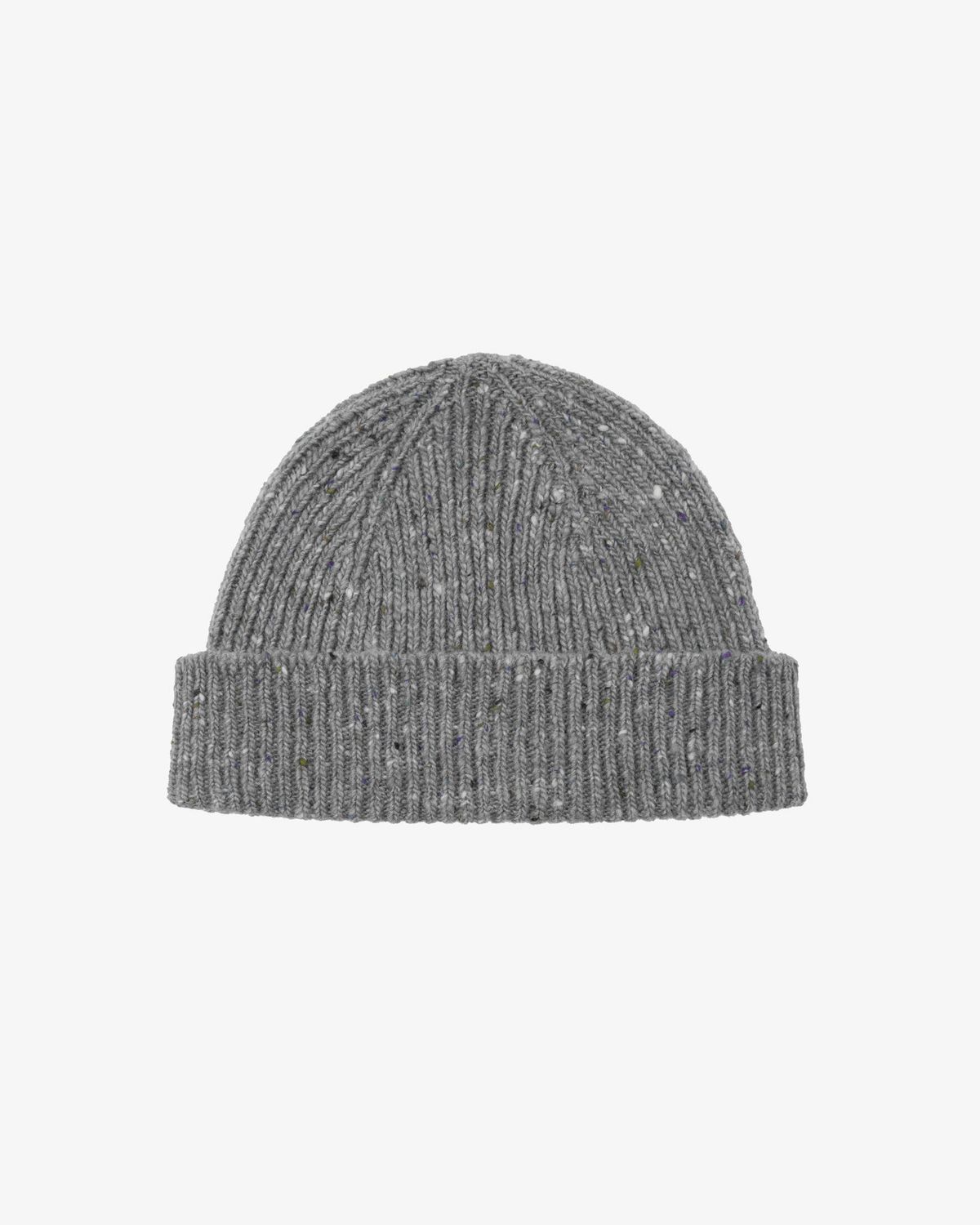 wool hat - silver grey