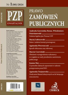 Kwartalnik "Prawo Zamówień Publicznych" nr 01/2024