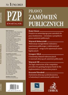 Kwartalnik "Prawo Zamówień Publicznych" nr 01/2023