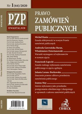 Kwartalnik "Prawo Zamówień Publicznych" nr 01/2020