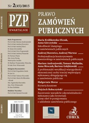 Kwartalnik "Prawo Zamówień Publicznych" nr 02/2015