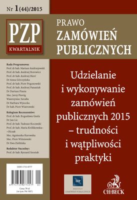 Kwartalnik "Prawo Zamówień Publicznych" nr 01/2015