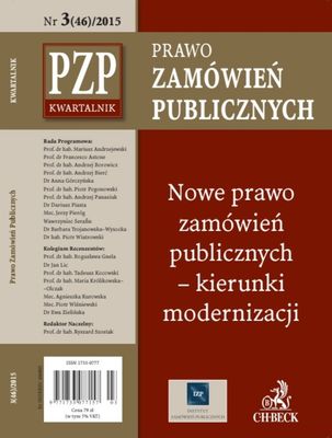 Kwartalnik "Prawo Zamówień Publicznych" nr 03/2015