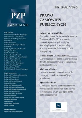 Kwartalnik "Prawo Zamówień Publicznych" nr 01/2026 - epub
