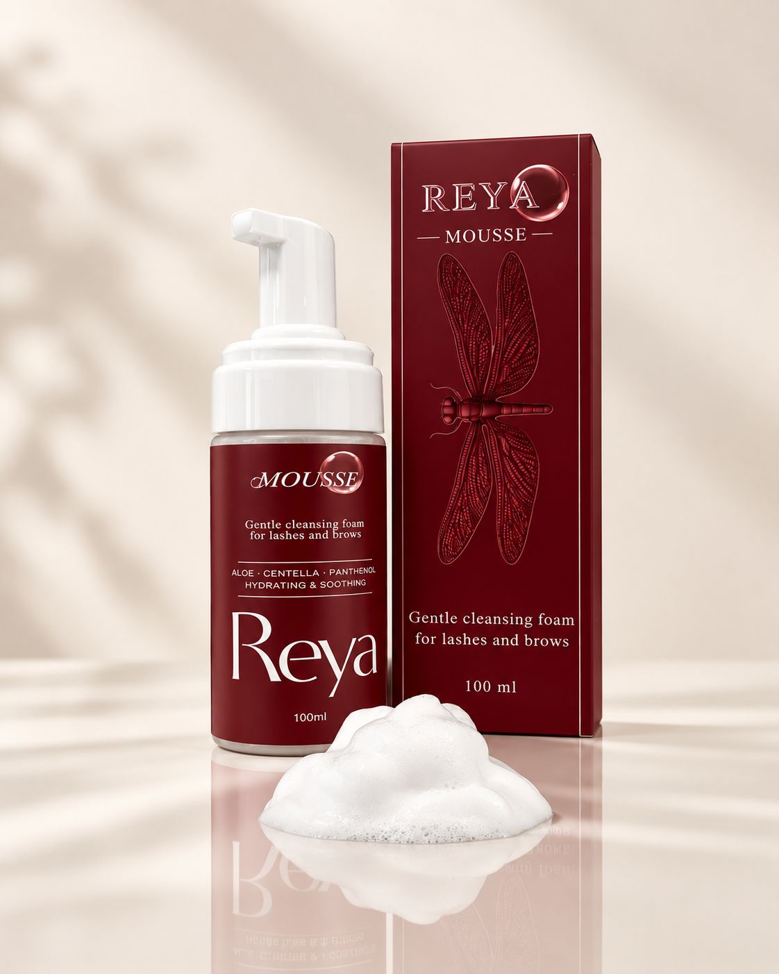REYA MOUSSE – Schiuma Detergente Ciglia e Sopracciglia
