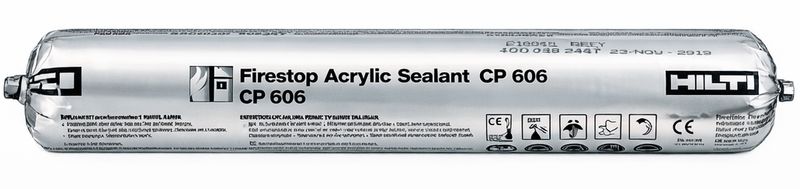 Hilti CP606 Flexible Firestop Sealant – Fire Rated Acrylic Joint & Penetration Sealant (Up to 4 Hour FRL)