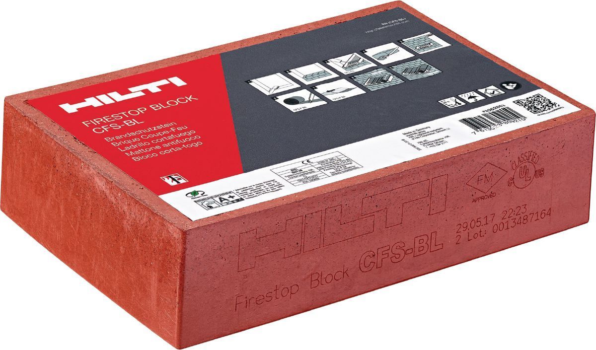 HiltiCFS-BL firestop block - Firestop blocks, plugs, or cushions - Hilti Australia HiltiCFS-BL firestop block - Firestop blocks, plugs, or cushions - Hilti Australia
