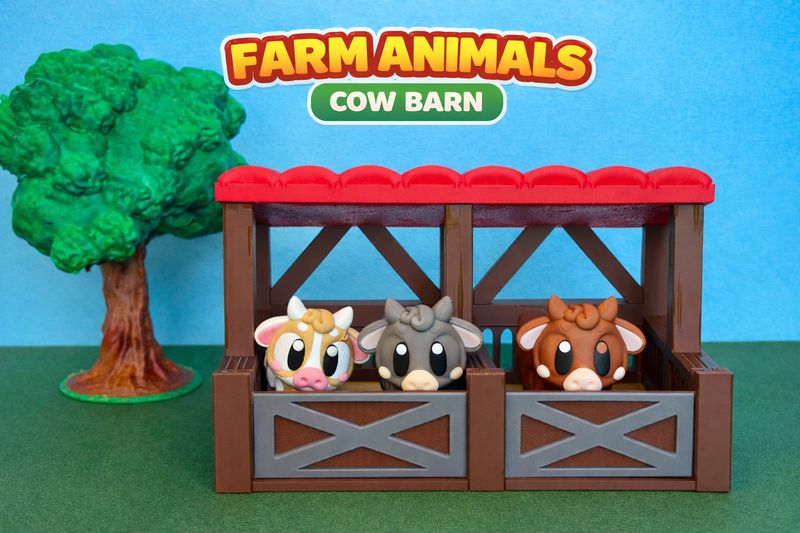 Cow Barn Play Scene