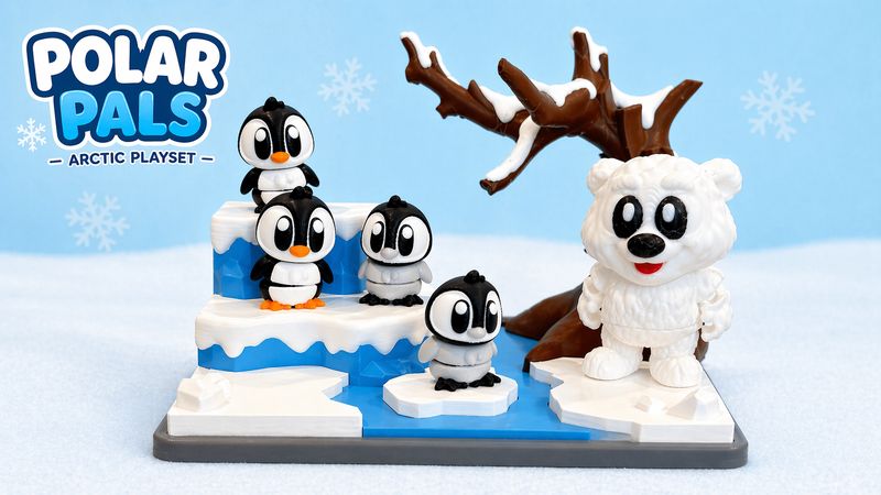 Polar Pals Play Scene