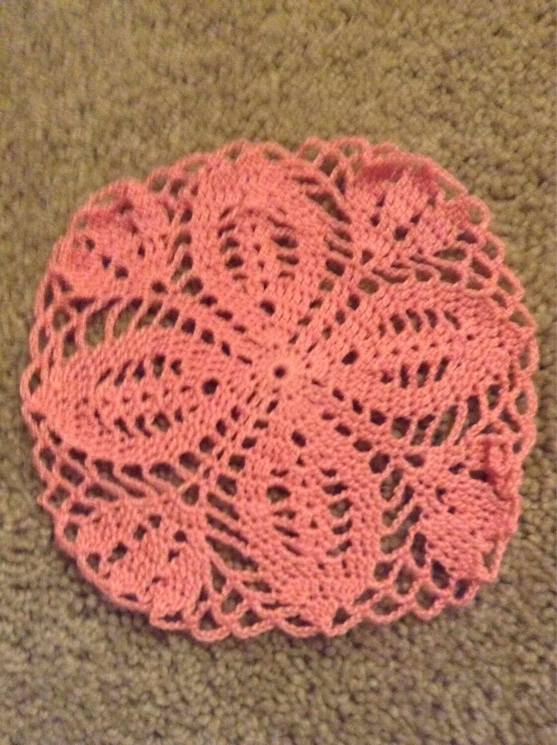 5” Coral Flower Doily