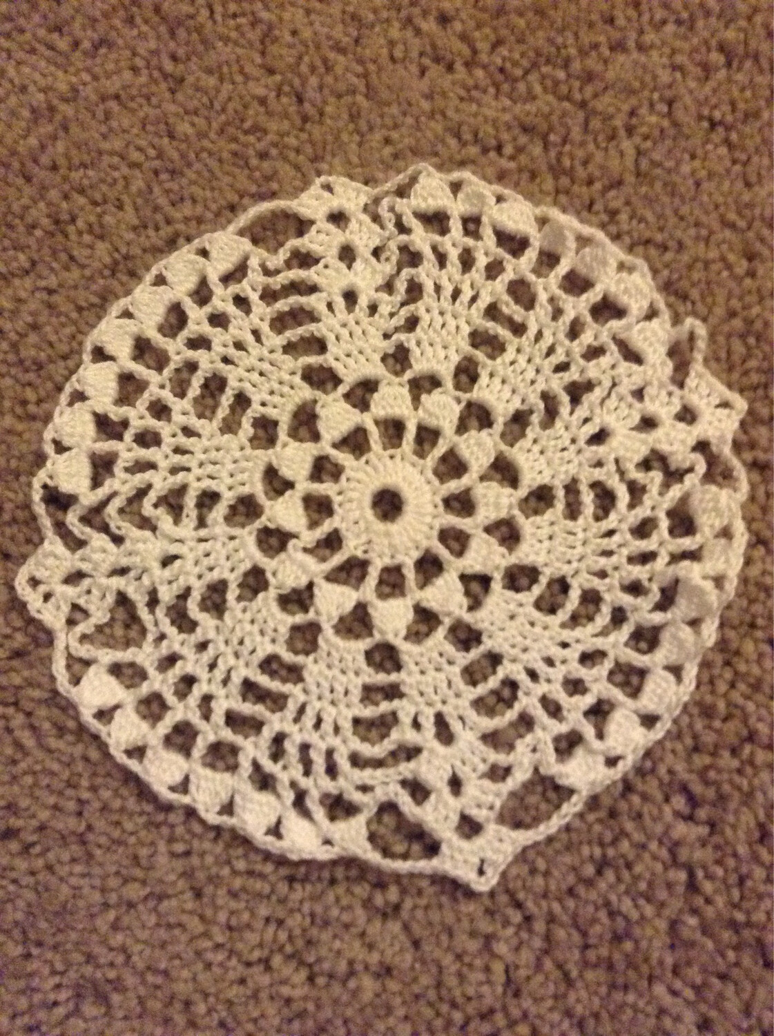 5” White Coaster Doily