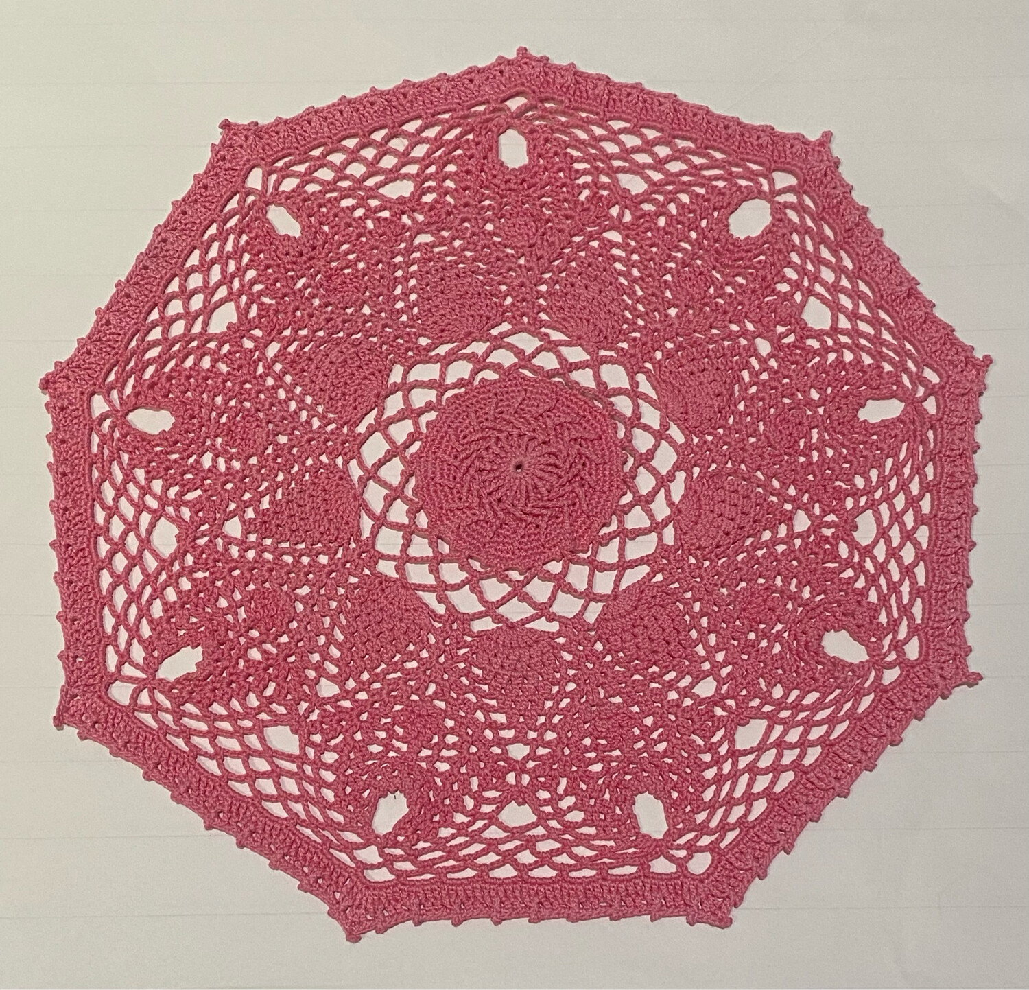 12” Elegant Coral Doily