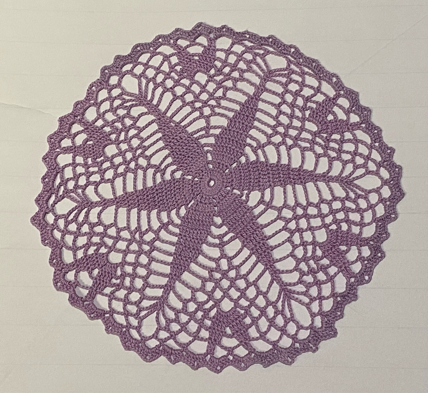 8” Lilac Flora Fling Doily