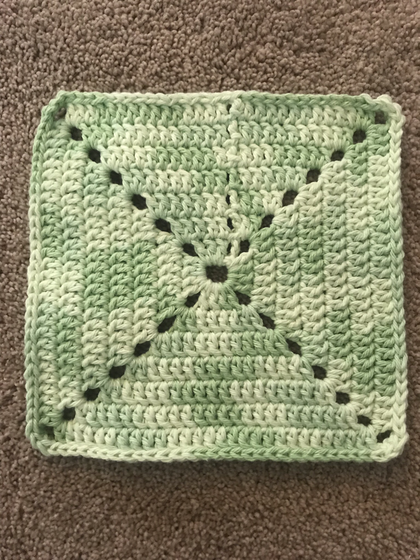 Lime and White Dish Cloth