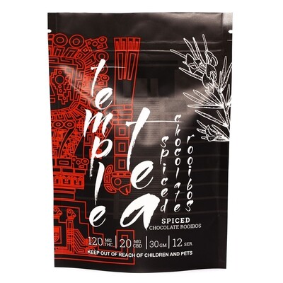 (120mg THC/ 20mg CBD) Spiced Chocolate Rooibos Tea By Temple Tea