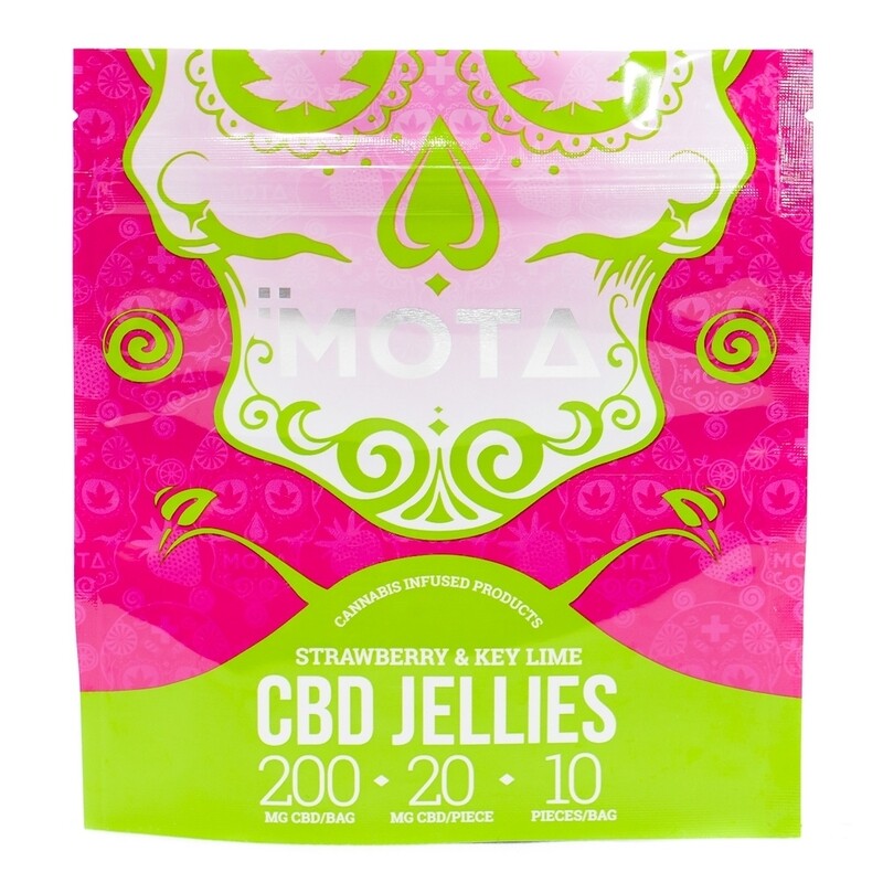 (200mg CBD) Strawberry and Key Lime Jellies By Mota