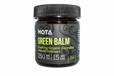 (250/500mg THC 15/30mg CBD) Green Balm (2oz & 4oz) By Mota