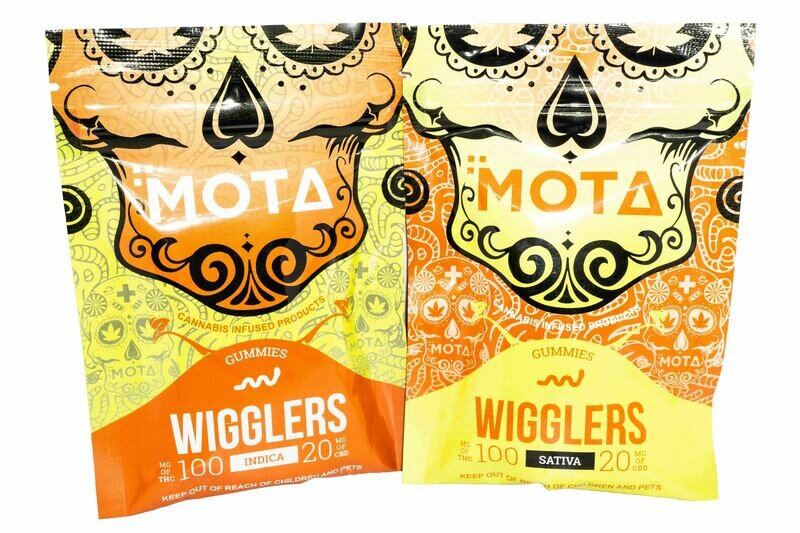 (100mg THC/ 20mg CBD) Wigglers By Mota
