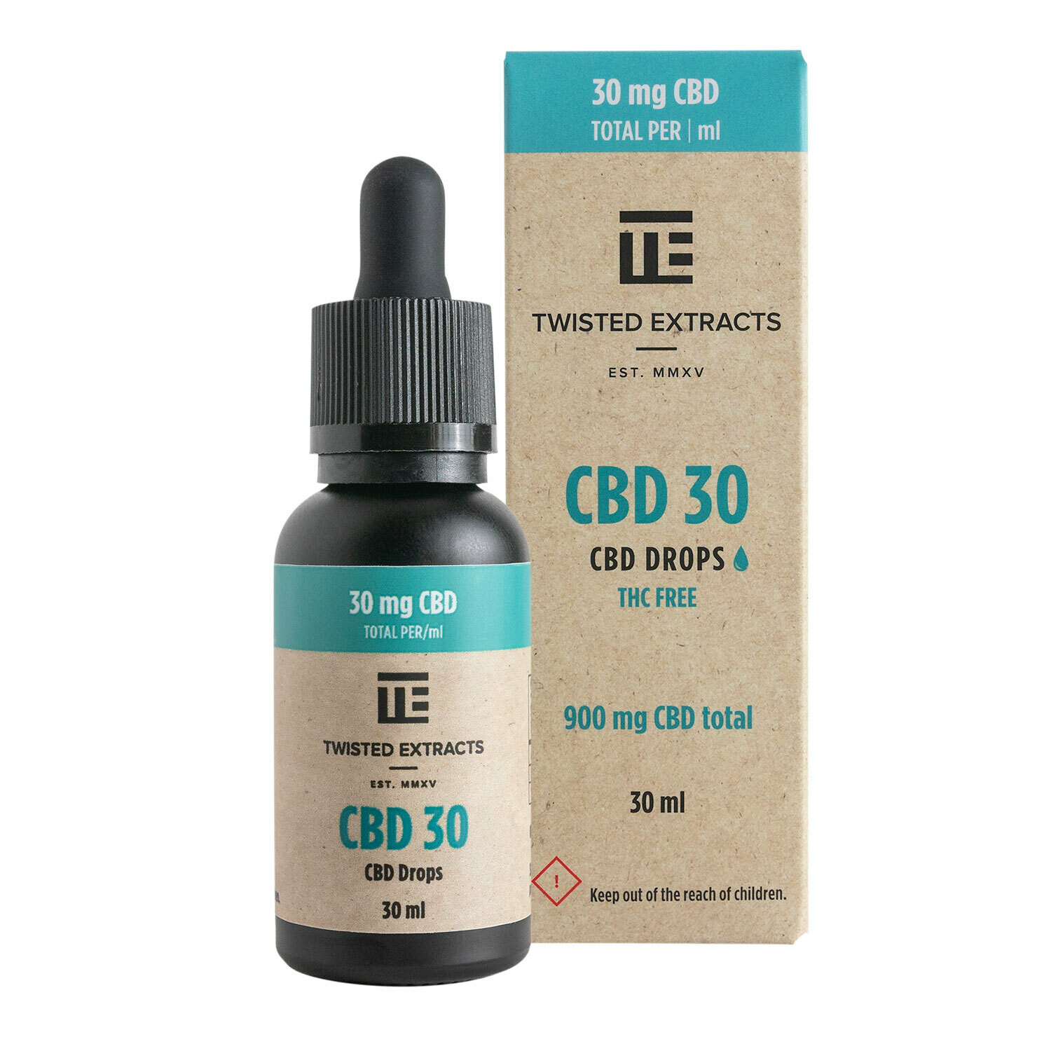 (900mg CBD) CBD 30 Oil Drops By Twisted Extracts **** Now Orange Flavored ****