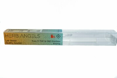 Pure 1:1 THC & CBD Distillate (500mg) Syringe By Herb Angels