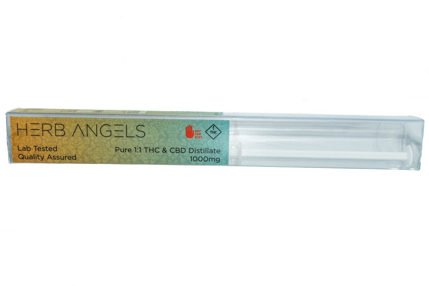 Pure 1:1 THC & CBD Distillate (1000mg) Syringe By Herb Angels