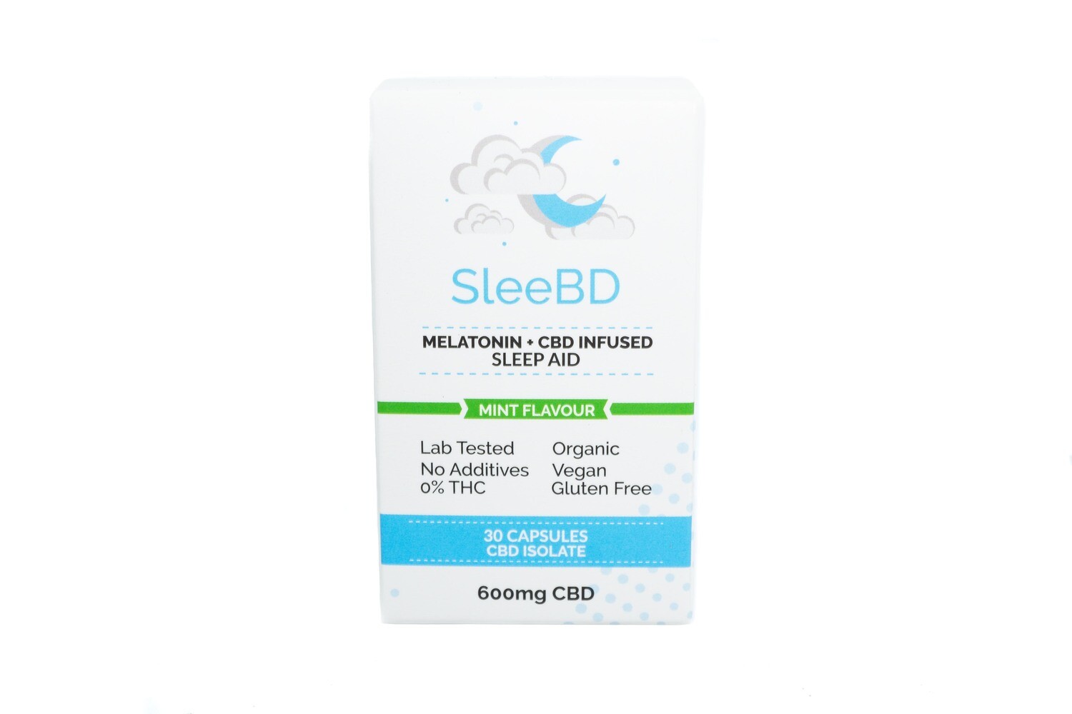 (20mg CBD) CBD/Sleep Aid Vegan Capsules By Sleebd, Type: Mint