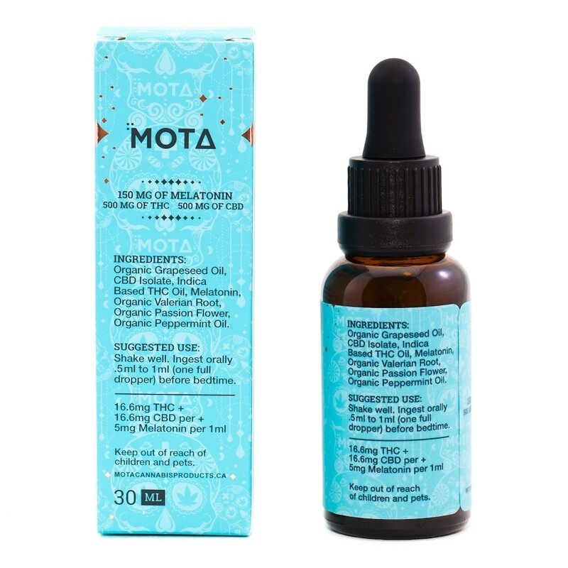 (500mg THC&500mg CBD) Sleep Tincture By Mota