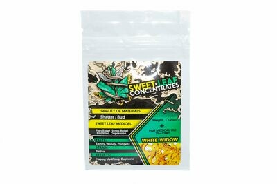 White Widow (Sativa) Premium Shatter By Sweet Leaf Concentrates
