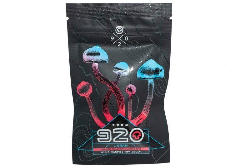 1 Gram (Psilocybin: Blue Meanie) Blue Raspberry Gummy By Room 920