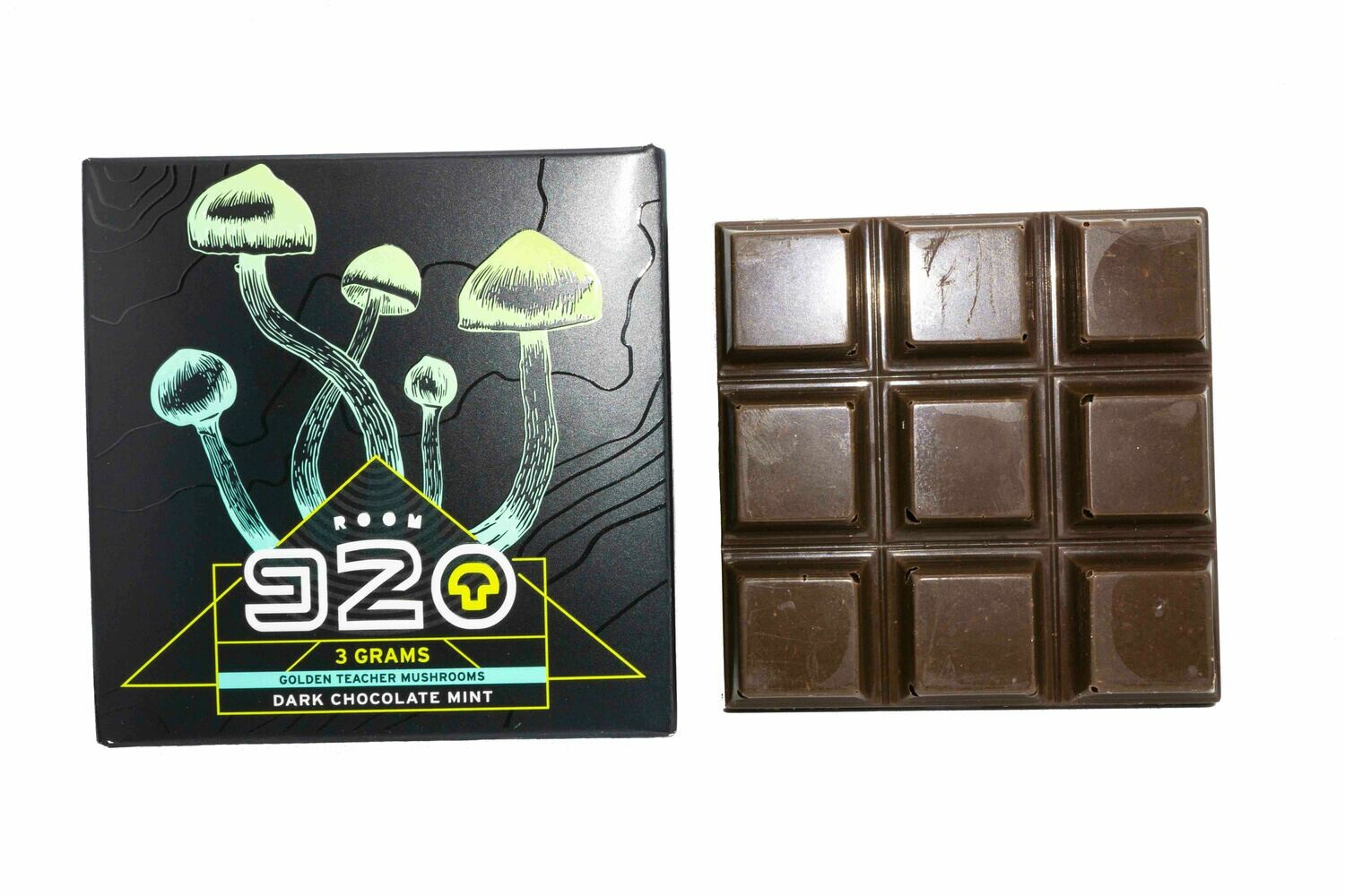 3 Gram (Psilocybin: Golden Teacher) Mint Dark Chocolate By Room 920