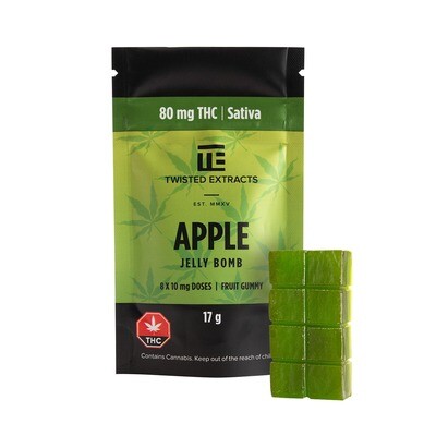 80mg THC Apple Jelly Bomb by Twisted Extracts