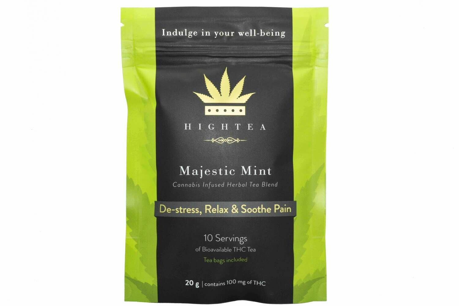 (100mg THC) Loose Tea By High Tea, Type: Majestic Mint