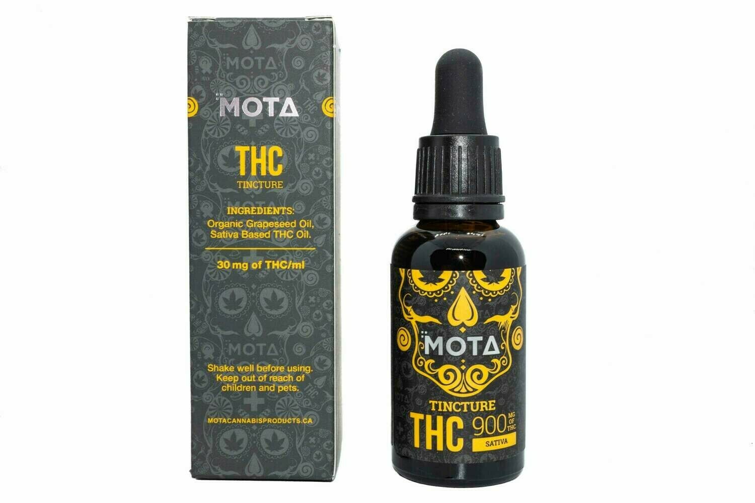 900mg THC (Sativa/Indica) Tincture By Mota, Type: Sativa