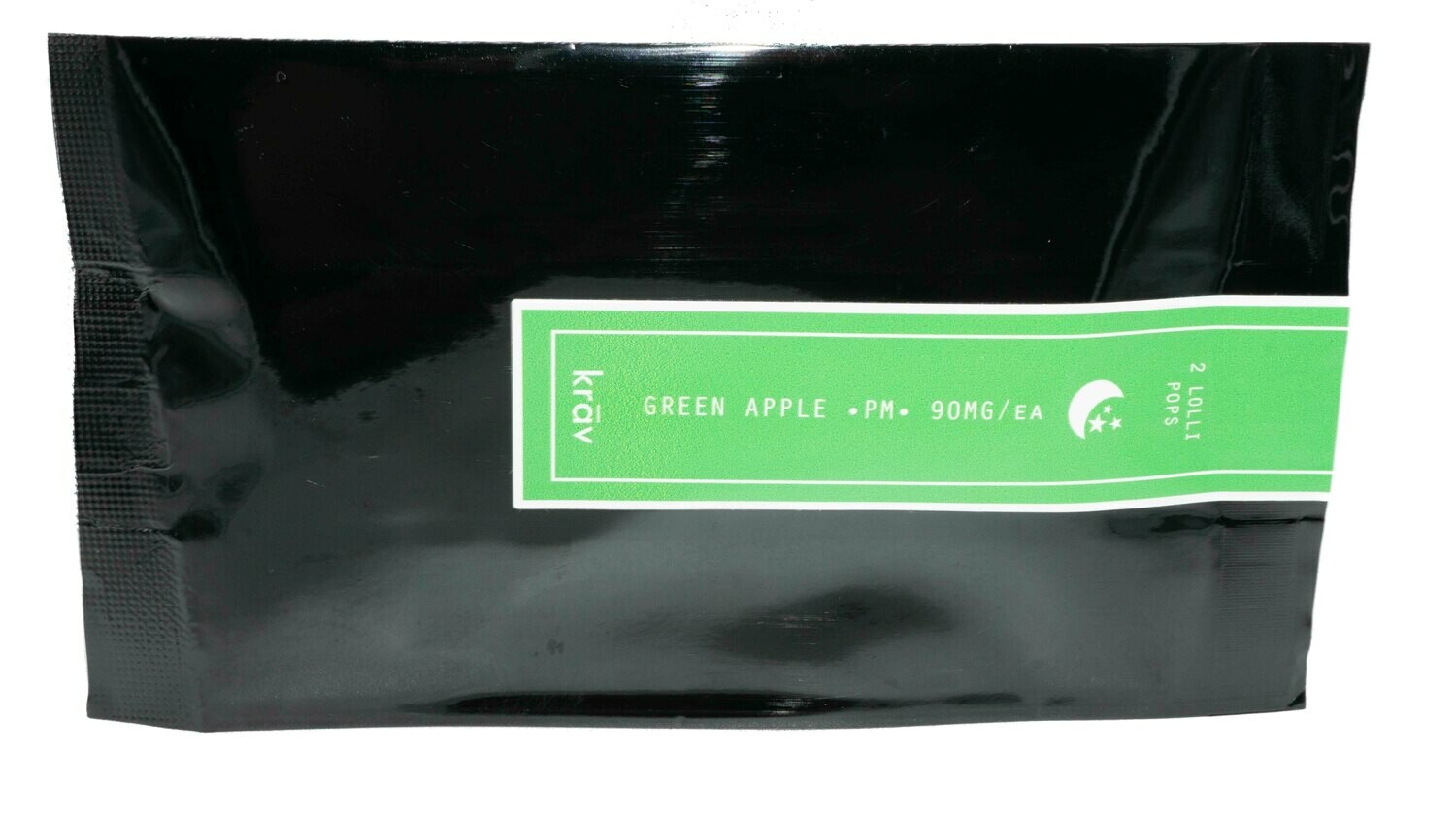 (90mg THC x 2) Suckers By Krav, Flavour: Green Apple (Indica)