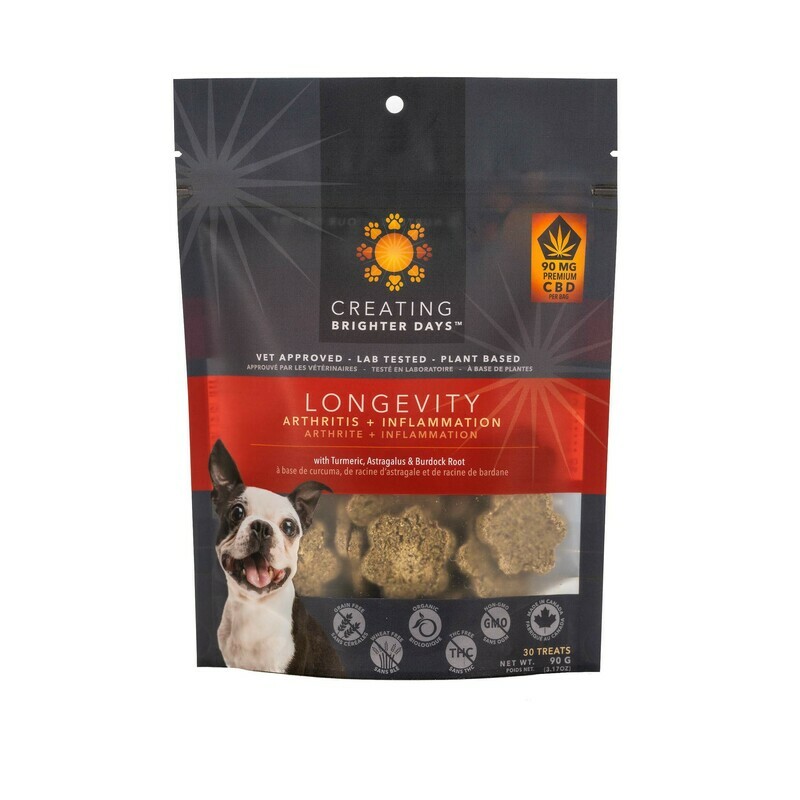 Longevity Enriched Treats (3mg/6mg CBD) by Creating Brighter Days
