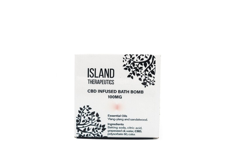 (100mg CBD) Bath Bomb By Island Therapeutics