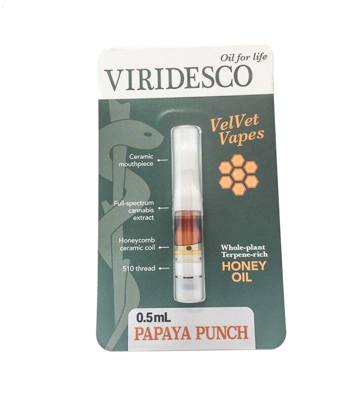 Papaya Punch Honey Oil (0.5ml) Vape Top By Viridesco