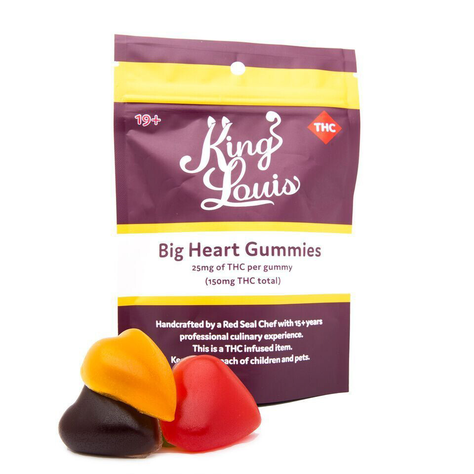 (84mg/150mg THC) Heart Gummies By King Louis