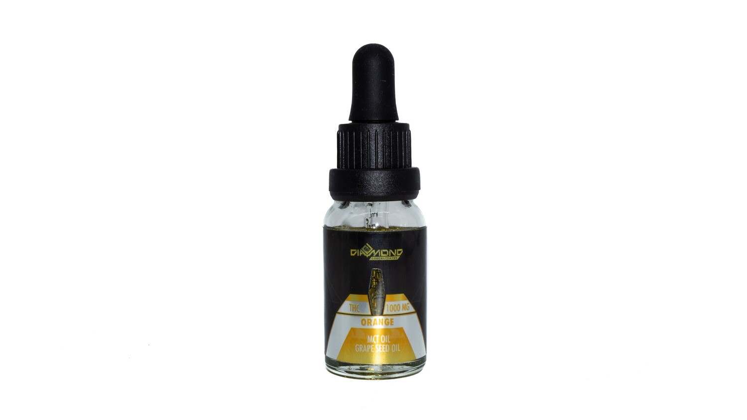 1000mg THC Tincture (Orange) (15ml) By Diamond Concentrates