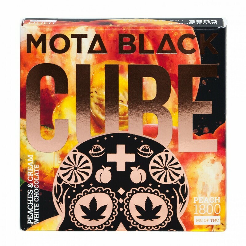 (1800mg THC) Peaches & Cream White Chocolate By Mota