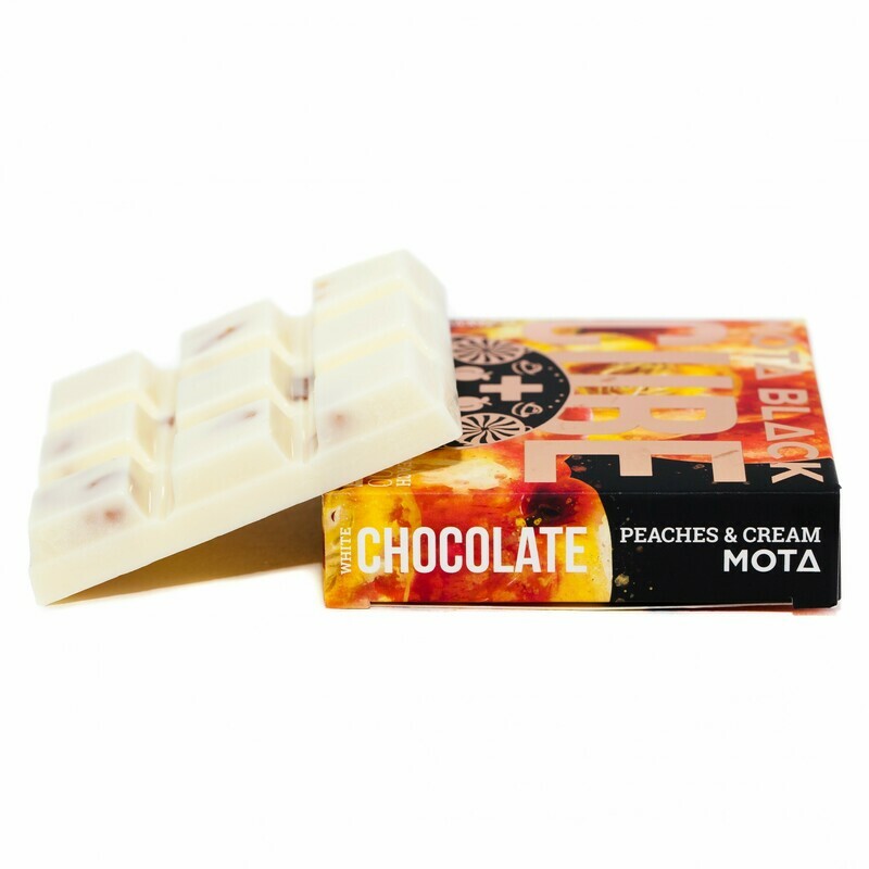 (1800mg THC) Peaches & Cream White Chocolate By Mota