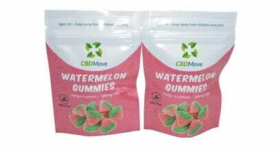 (100mg/300mg CBD) Watermelon Gummies By CBD Move
