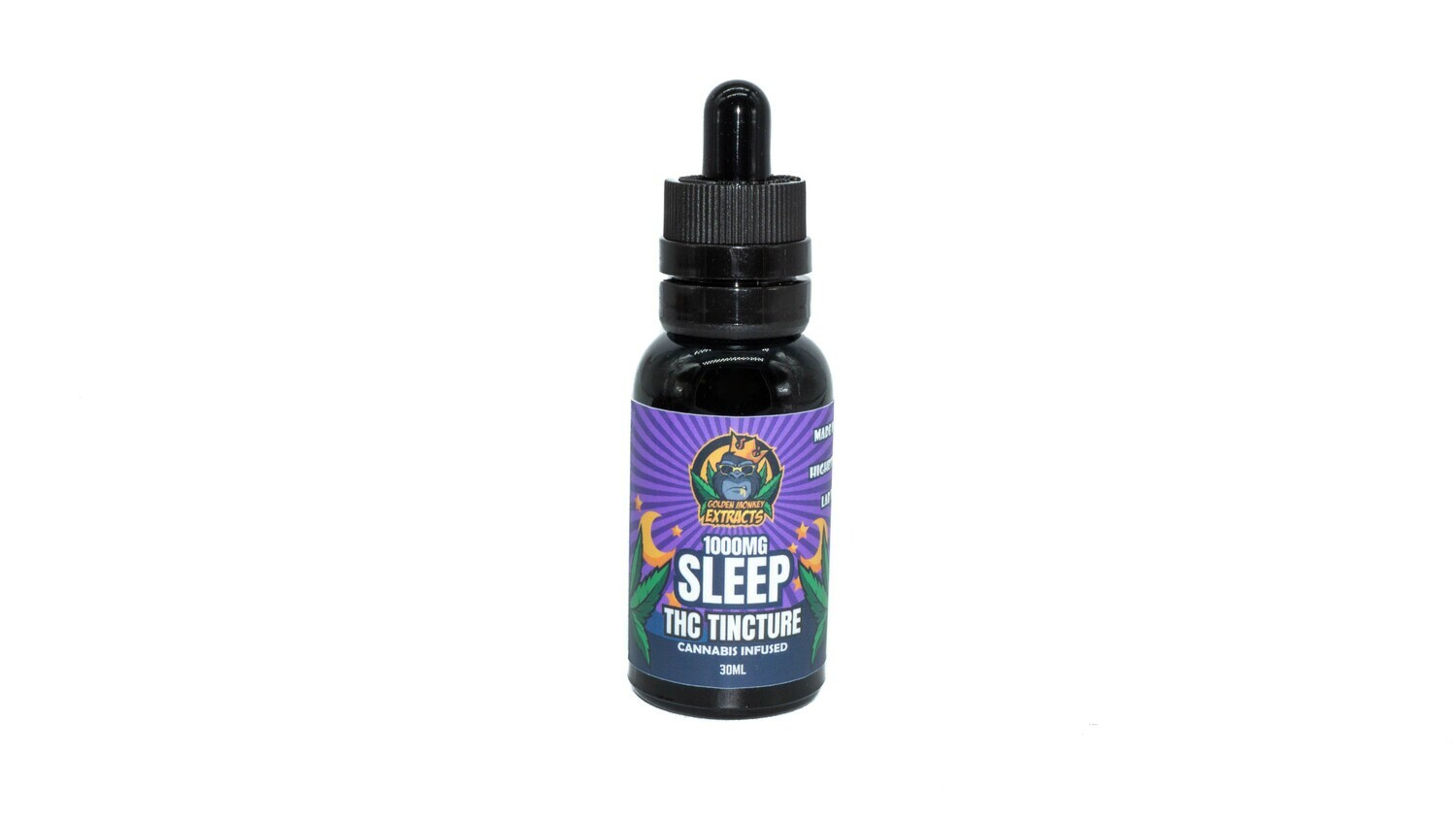 1000mg THC Sleep Tincture By Golden Monkey Extracts