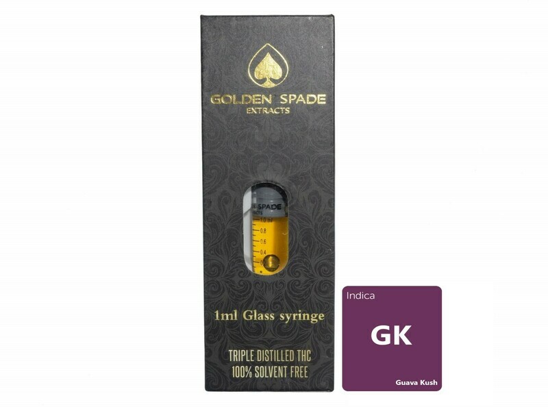 Guava Kush (Full Spectrum) (Indica) 1ml Syringe by Golden Spade Extracts