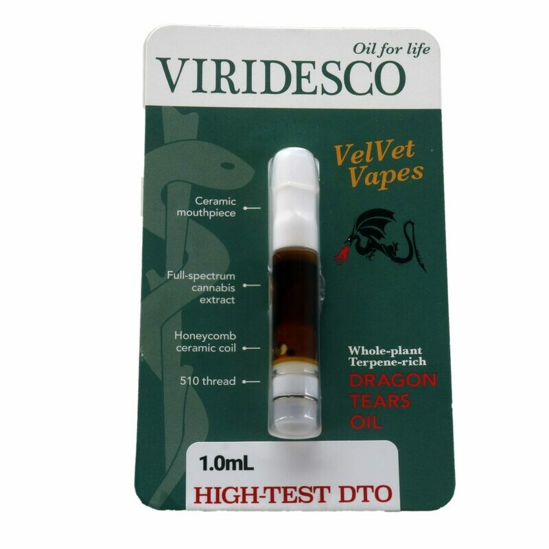 (0.5ml/1.0ml) High Test DTO Honey Oil Vape Top By Viridesco