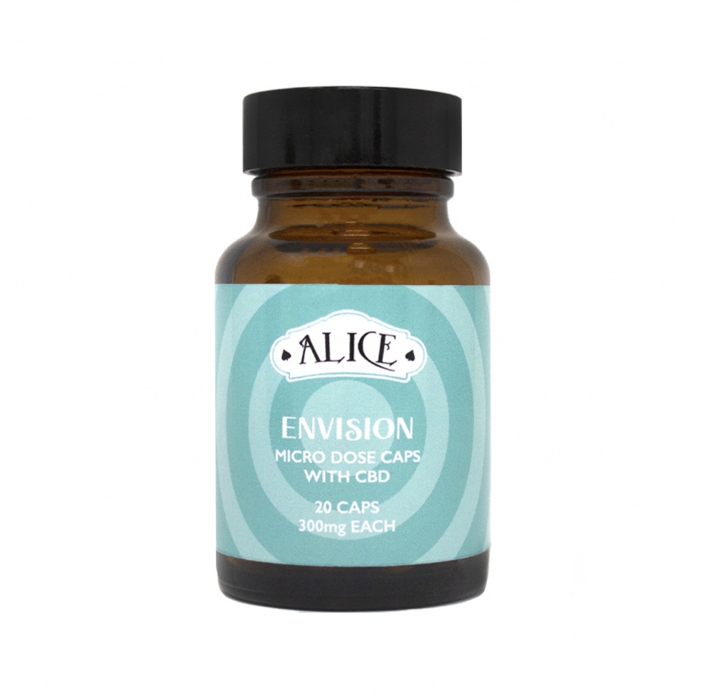 (250mg Golden Teacher & 50mg CBD) Envision Micro Dose Capsules By Alice